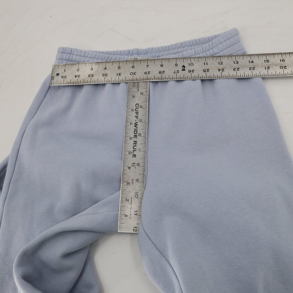 SKIMS Sweatpants womens small Boyfriend Fleece Baggy Zen Blue drawstring pockets - Picture 8 of 11